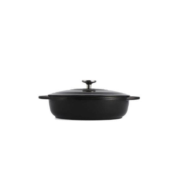 BK 28cm Jet Black Low Dutch Oven – Cast Iron