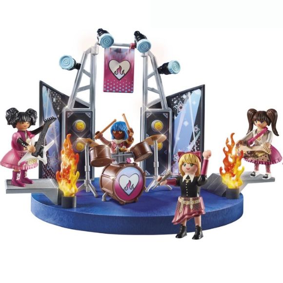 Music band girls playgroup toy set Playmobil, City Life Band Promo