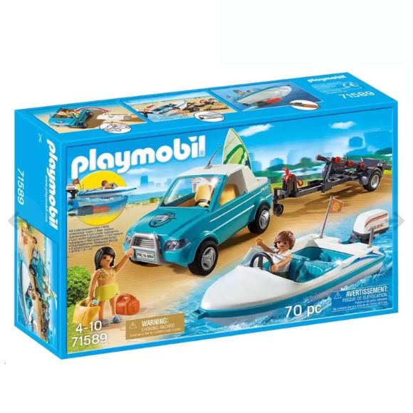 Buy speedboat toy Playmobil, surfer_s pick up with speedboat