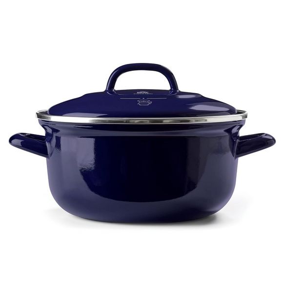 Buy BK, Covered Casserole 24cm 4.2L Indigo Collection, Black, Enameled Steel